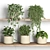 Plant Display Shelf with Greenery 3D model small image 1