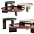 Minimalist Louver Coffee Tables 3D model small image 1