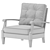 Elegant Lena Armchair Set 3D model small image 3