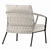 Modern Outdoor Mesh Armchair 3D model small image 2