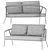 Mess Garden Seating Set 3D model small image 2