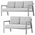 Roda Garden Sofa Set 3D model small image 1