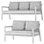 Roda Garden Sofa Set 3D model small image 3