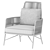 Throne Garden Armchair Settee 3D model small image 3