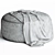 Soft Cay Beige Pouf: Elegant Comfort 3D model small image 3