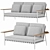 Voxel Garden Seating Set 3D model small image 1