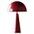 Elegant Oxblood Table Lamp 3D model small image 2