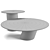 Contemporary Pisa Coffee Tables Set 3D model small image 7