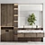 Modern Bathroom Furniture Set 29 3D model small image 1