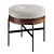 Modern Industrial Ottoman, Durable Fabric 3D model small image 1