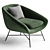 Modern Barrow Lounge Chair Render 3D model small image 3
