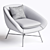 Modern Barrow Lounge Chair Render 3D model small image 4