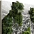 Marble & Metal Indoor Plant Wall 3D model small image 3