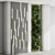 Concrete Framed Vertical Plant Set 3D model small image 1