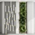 Concrete Framed Vertical Plant Set 3D model small image 2