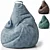 CoolPouf Bean Bag Chair 3D model small image 3