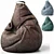 CoolPouf Bean Bag Chair 3D model small image 8