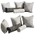 Emi Decorative Pillow Set 3D model small image 2