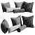 Emi Decorative Pillow Set 3D model small image 5