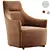 Luxury Galileo Lounge Armchair 3D model small image 1