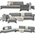 Modular Sofa Collection by Ceppi 3D model small image 3
