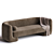 Moma Fabric Sofa 88" Grey 3D model small image 2