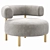 Elegant Thompson Chair Velvet Options 3D model small image 1
