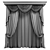 Decorative Window Curtains Set 3D model small image 2