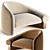 Raphael Navot Overlay Armchair 3D 3D model small image 1