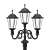 Three-Horn Park Lamp 3D model small image 3