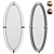 Modern Oval Iron Frame Mirror 3D model small image 1