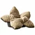 Customizable Velvet Flower Beanbag 3D model small image 1