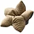 Customizable Velvet Flower Beanbag 3D model small image 5