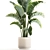 Tropical Foliage Set with Modern Vase 3D model small image 2