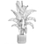 Tropical Foliage Set with Modern Vase 3D model small image 6