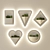 Modern LED Wall Lamps Set 3D model small image 3