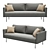 Modern Lisborn Sofa by Kaza 3D model small image 1