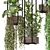 Metal Box Hanging Plants Set 3D model small image 4