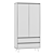 Elegant Rialto 2 Wardrobe Cabinet 3D model small image 2