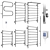 Terminus 4 Towel Warmer Set 3D model small image 1