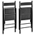 IKEA TERJE Folding Chair 430x780x490mm 3D model small image 14