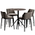 Elegant Bar Stool & Table 3D model small image 2