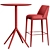 Elegant Bar Stool & Table 3D model small image 6