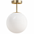 Modern Opal Glass Ceiling Lamp 3D model small image 2