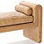 Modern Mitchell Accent Bench in 2 Tones 3D model small image 3