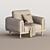 Modern Bosc ABRIC Armchair 2017 3D model small image 4