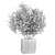 Modern Silver Olive Tree Décor 3D model small image 6