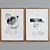 Modern Abstract Picture Frame Set 3D model small image 4