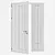 Corona Aluminium Door 3D Model 3D model small image 4