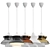 Modern Doo-Wop Pendant Luminaire 3D model small image 6